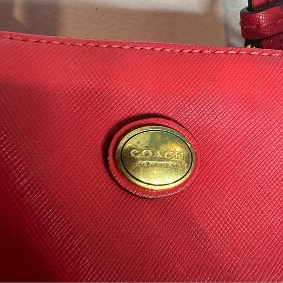 Coach F25671 Peyton Cora Dome pink Leather Handbag Shoulder Bag Satchel - Picture 4 of 12